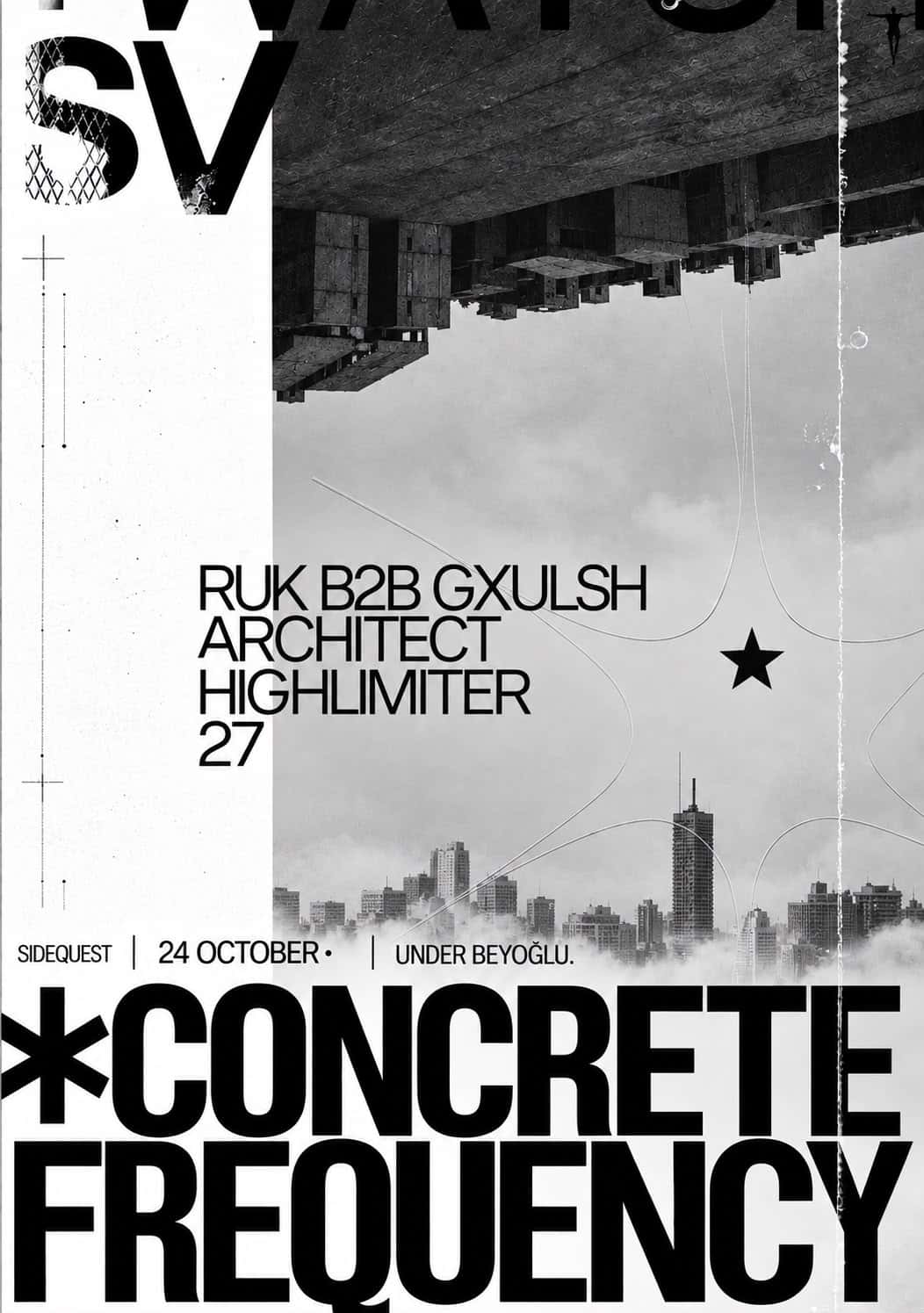 Flyer of SIDEQUEST presents: Concrete Frequency