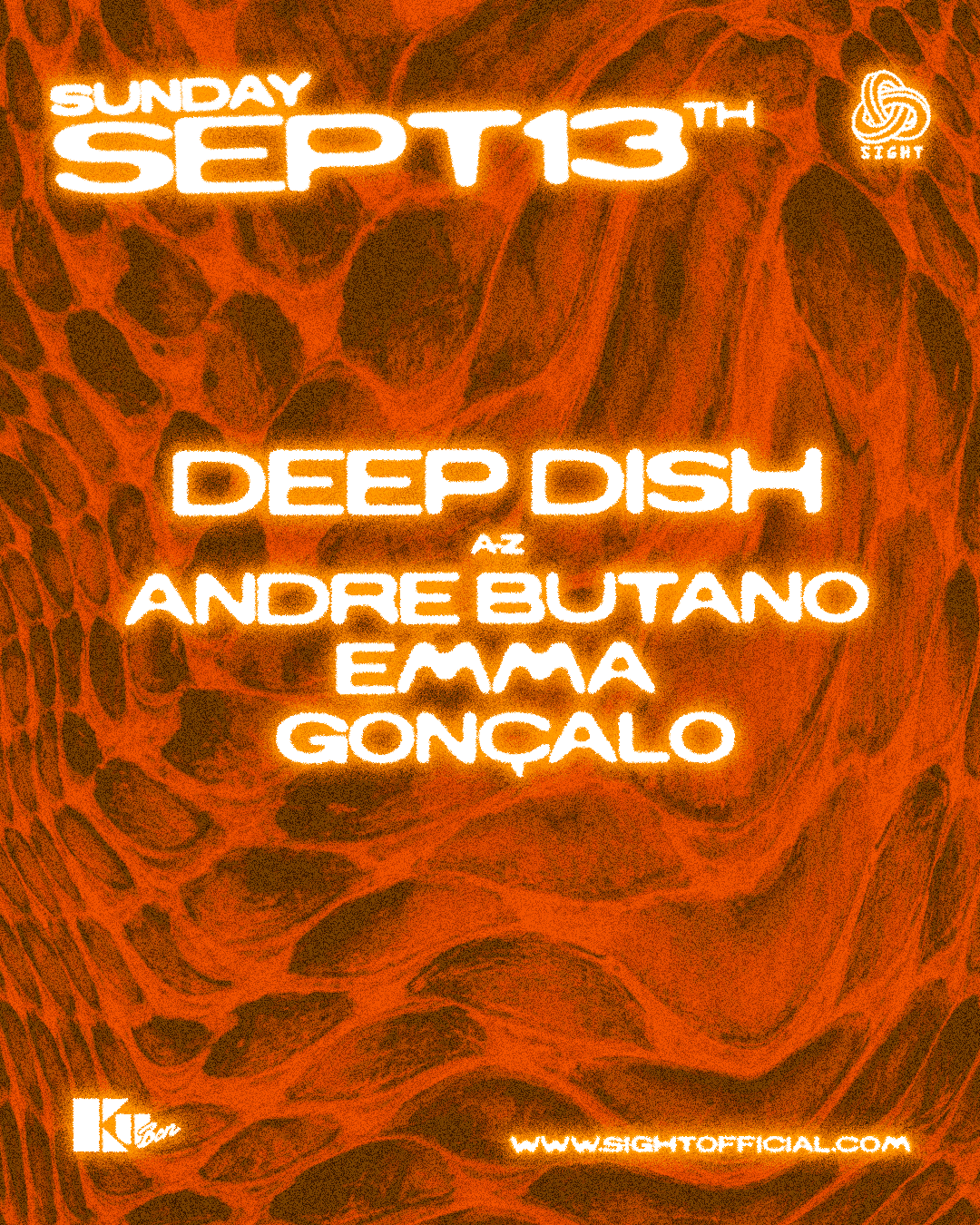 SIGHT pres. Emma, Deep Dish, Gonçalo, Butano
