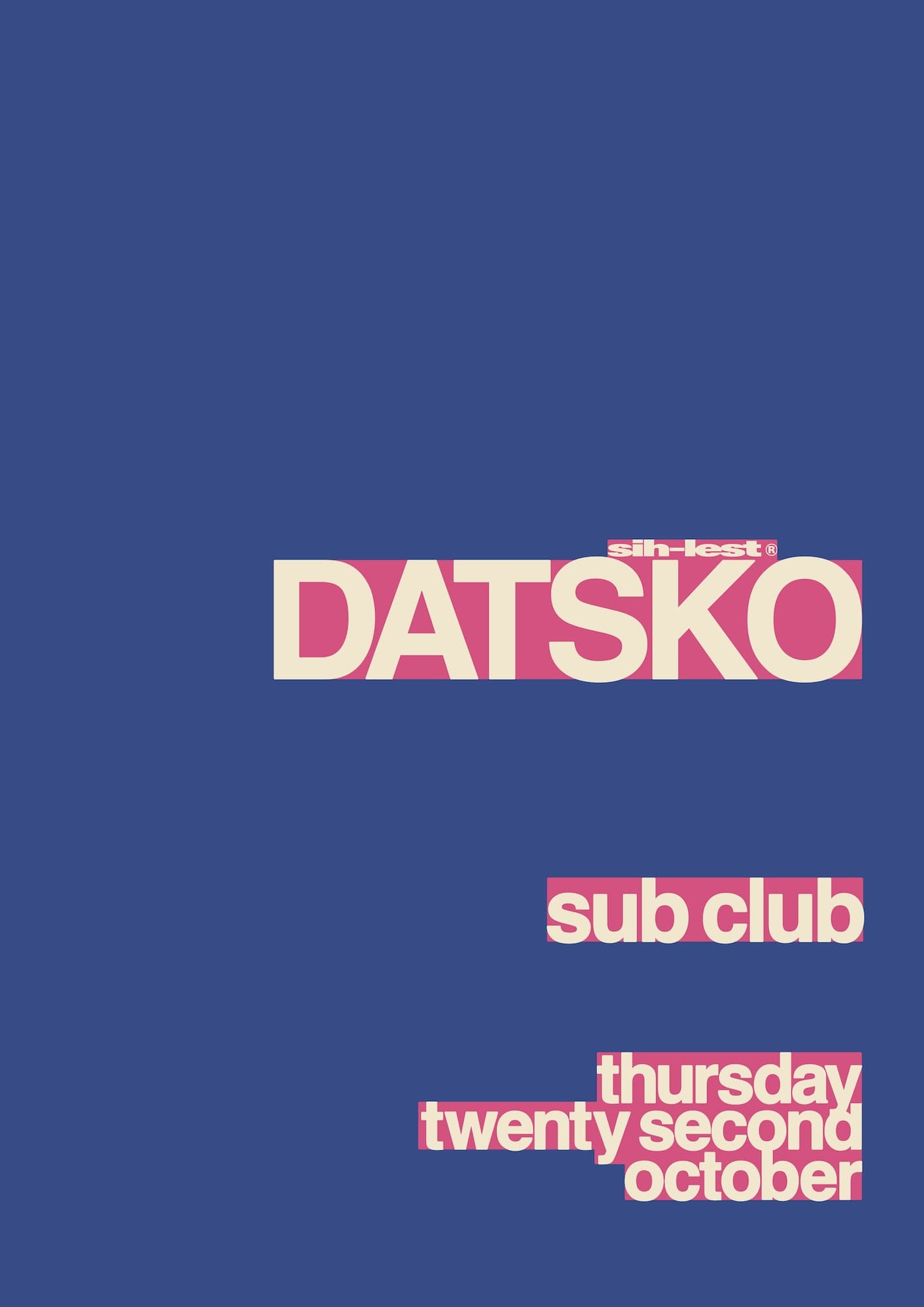 Sih-Lest presents: DATSKO