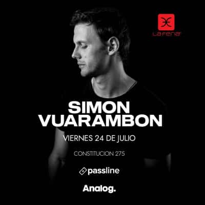 Flyer of SIMON VUARAMBON - LA FERIA CLUB 26