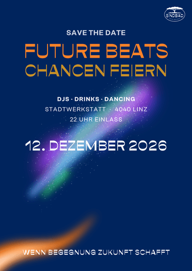 Flyer de Sindbad Soli-Rave // Future Beats - Chancen schaffen