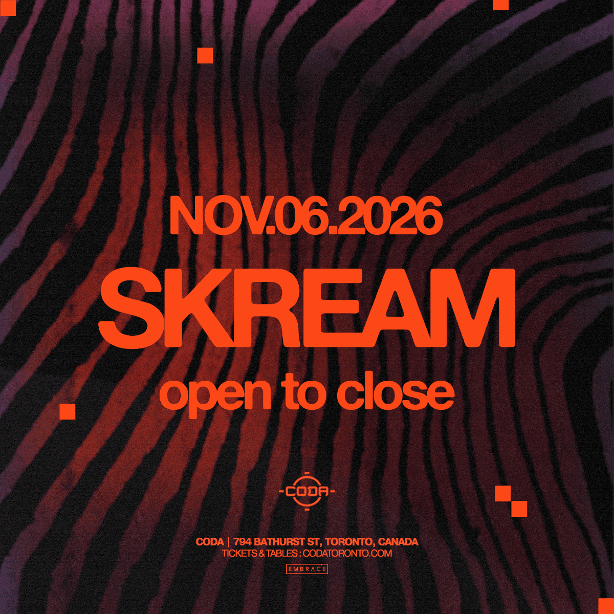 Skream (Open to Close)