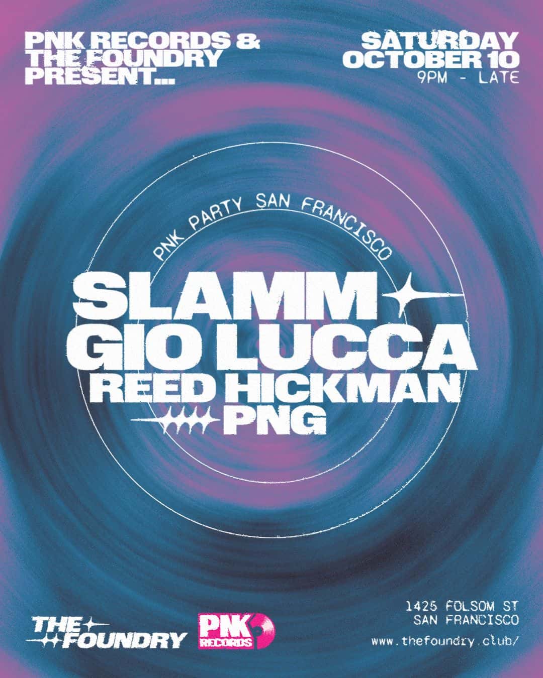 Flyer of Slamm & Gio Lucca - PNK PARTY SF
