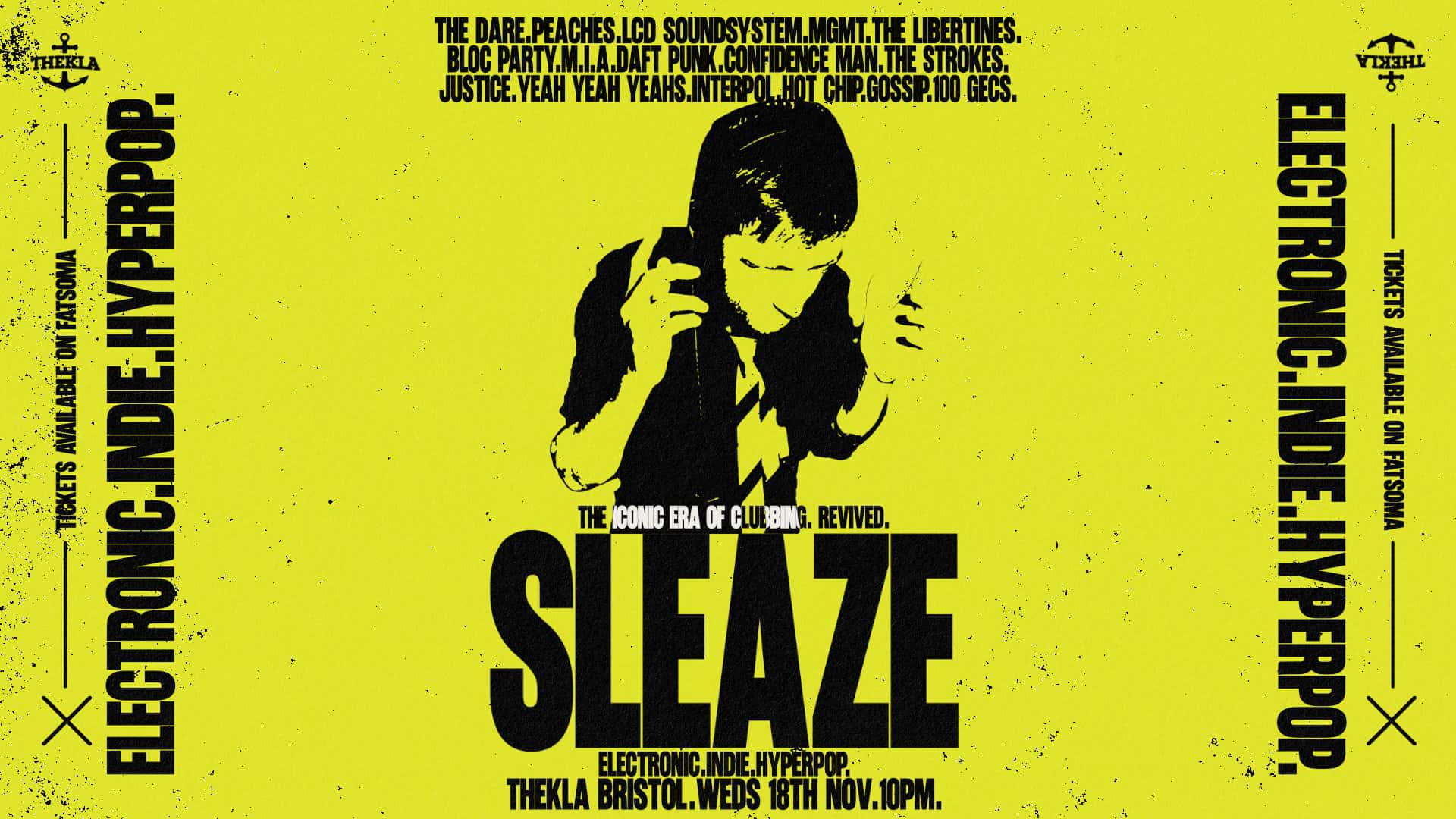 Flyer of SLEAZE: Electro-Indie & Hyperpop