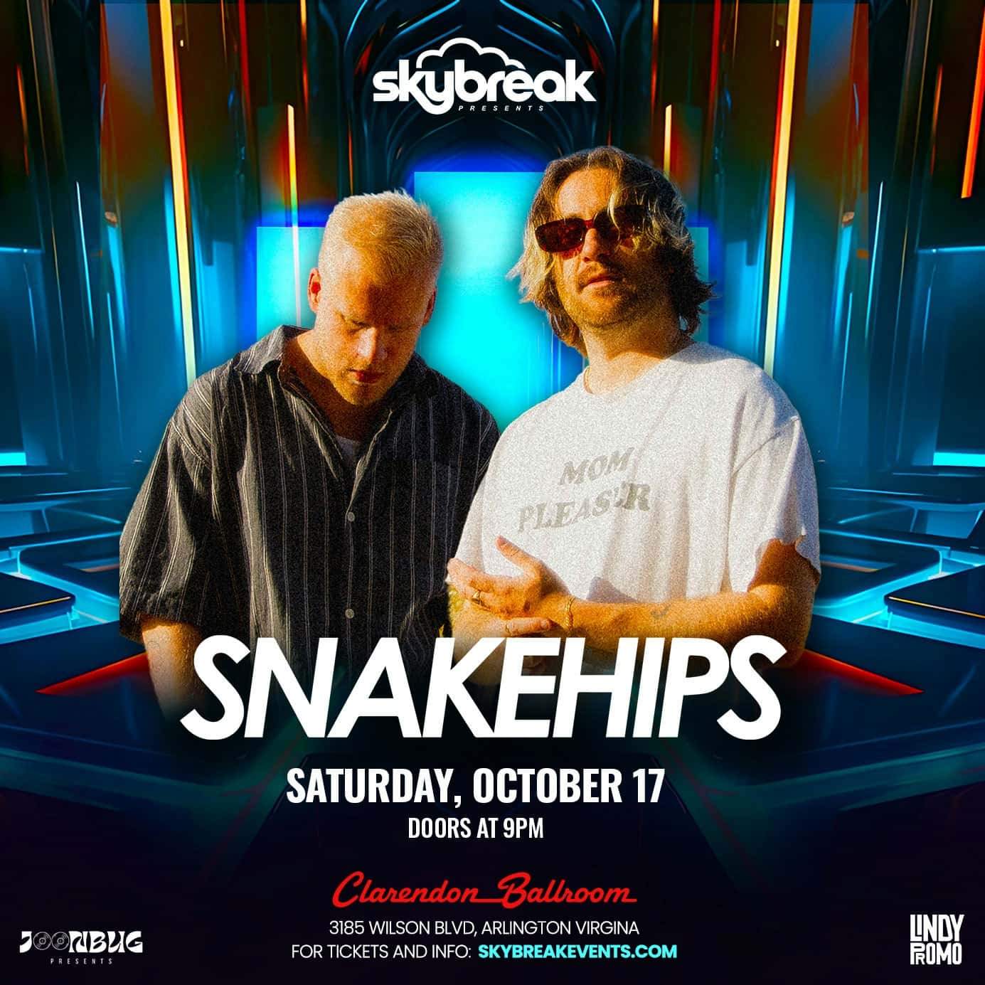 Flyer of Snakehips at Clarendon Ballroom