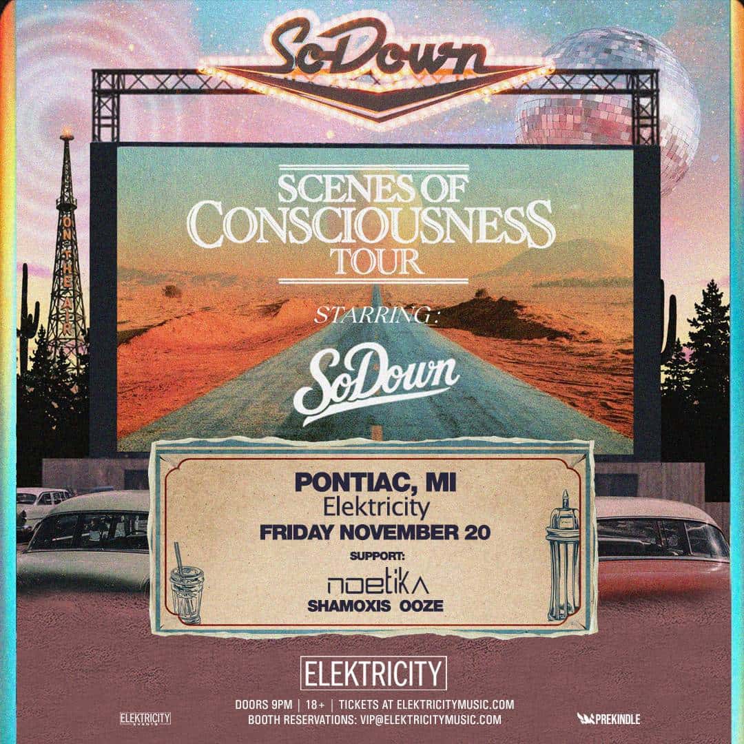 Flyer de SODOWN: SCENES OF CONSCIOUSNESS