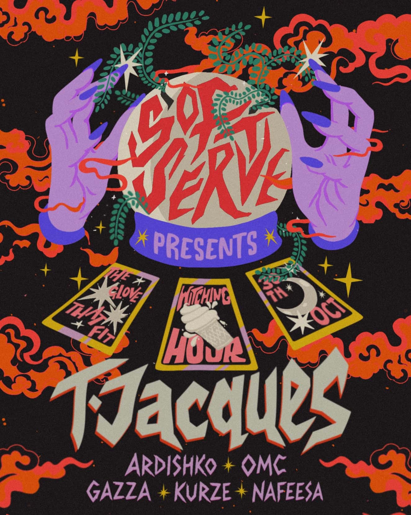 Flyer of Soft Serve presents: Witching Hour w/ T. Jacques