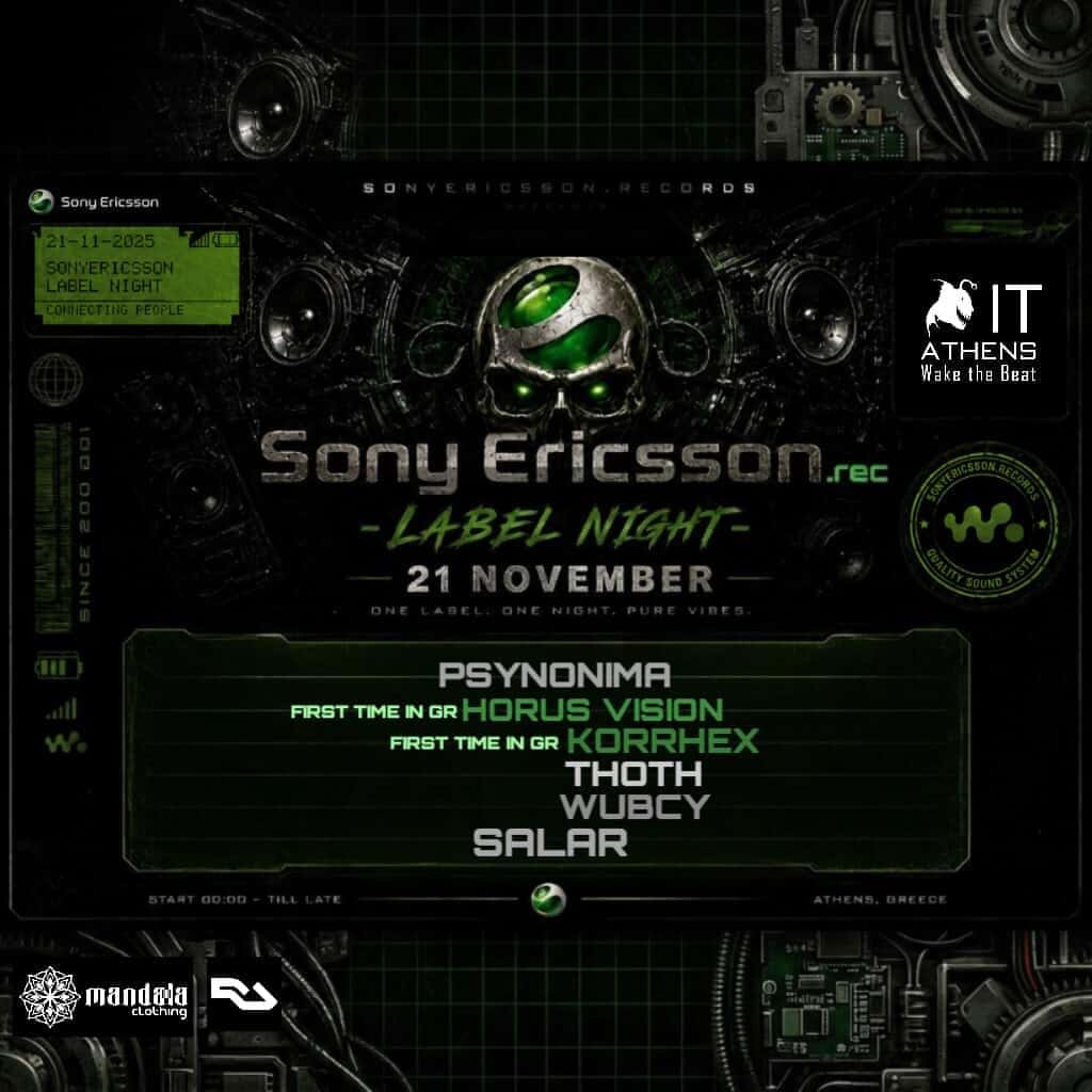 Flyer de SONYERICSSON.REC – LABEL NIGHT