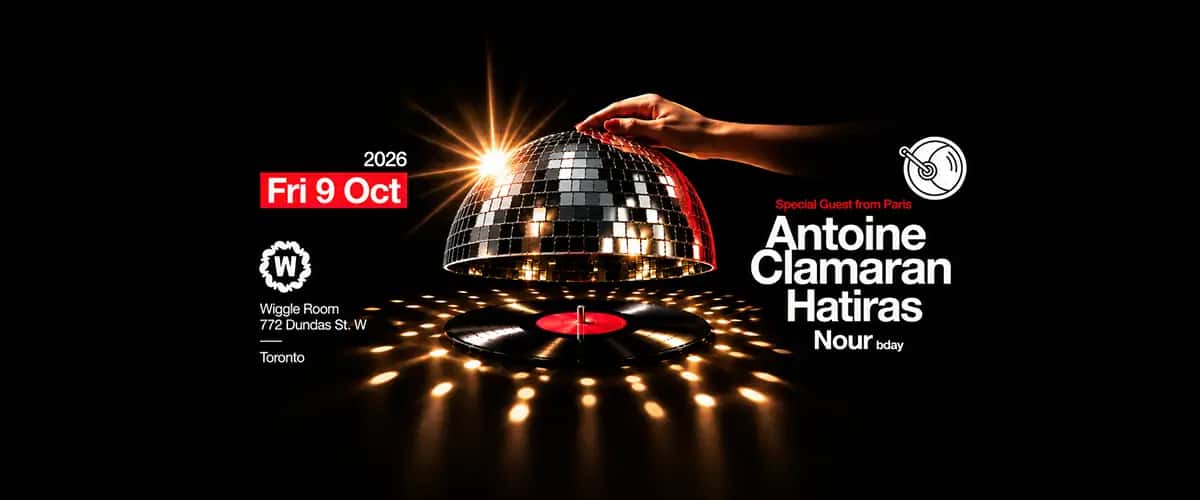 Flyer of Spacedisco with Antoine Clamaran