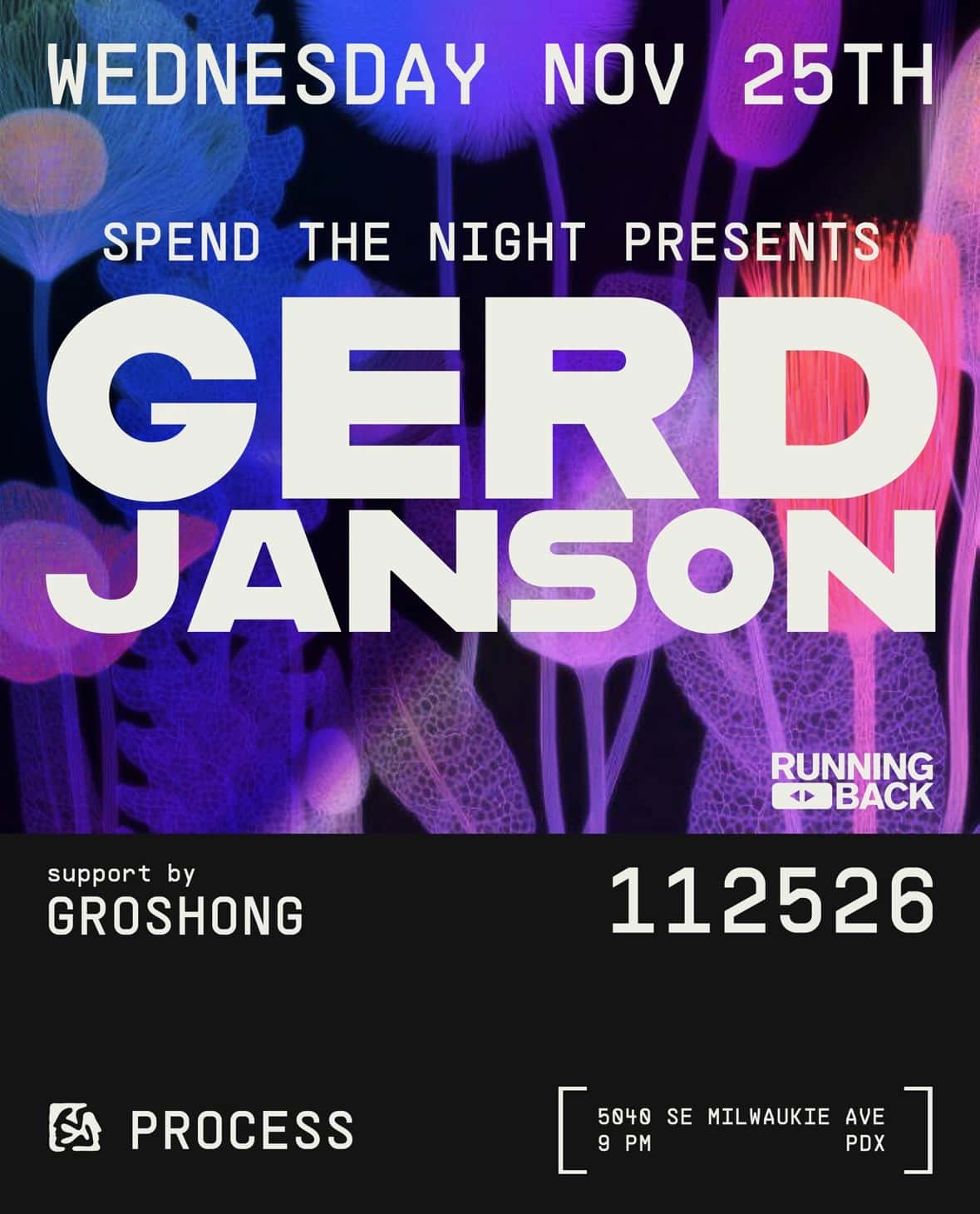 Flyer of Spend The Night presents: Gerd Janson
