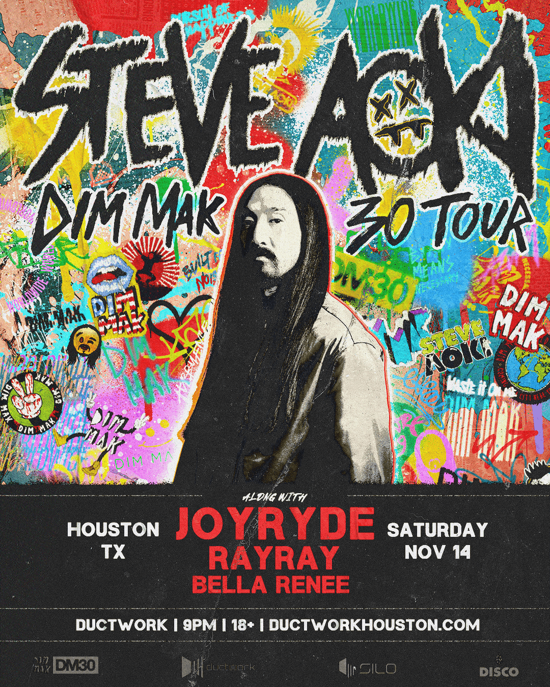 Flyer of Steve Aoki