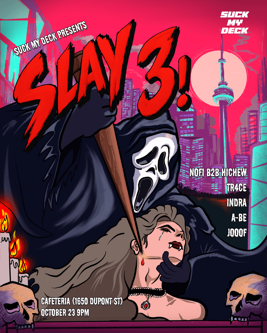 Flyer de Suck My Deck: SLAY 3