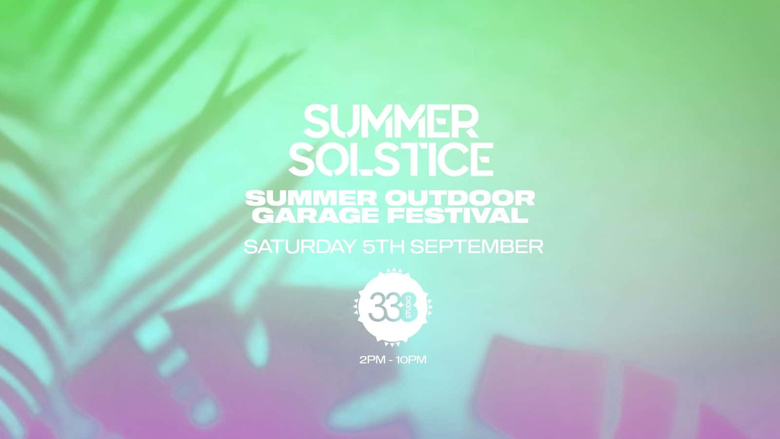 Flyer de Summer Outdoor Garage Festival