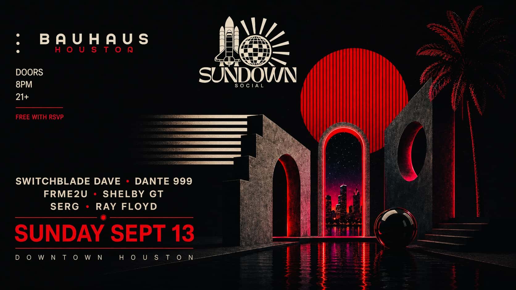 Flyer de Sundown Social @ Baufam Sundays