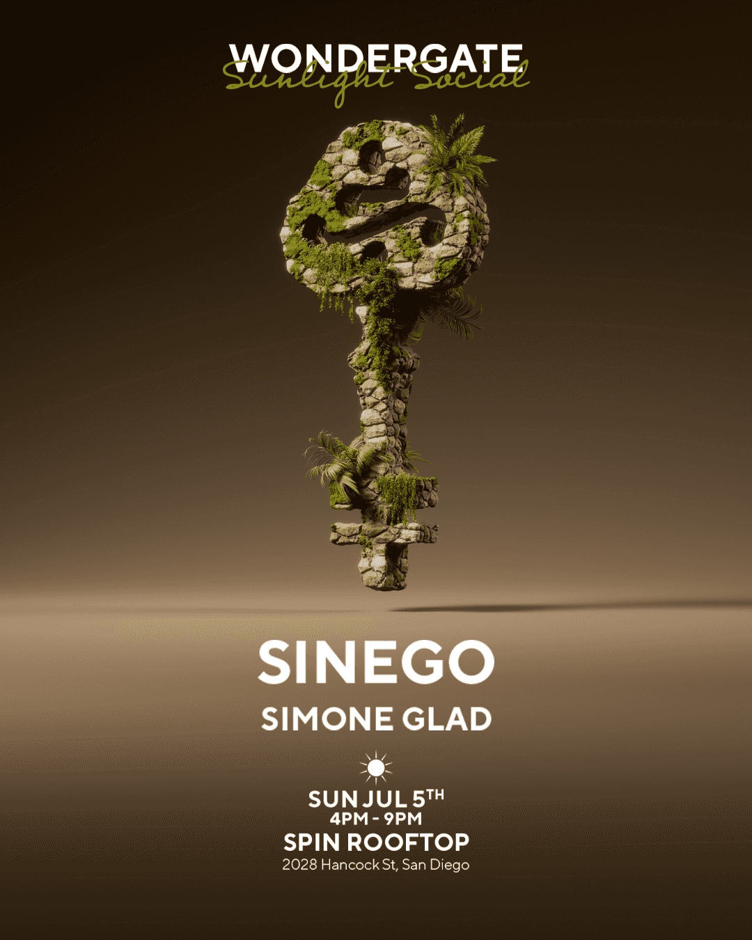 Flyer of SUNLIGHT SOCIAL w/ SINEGO