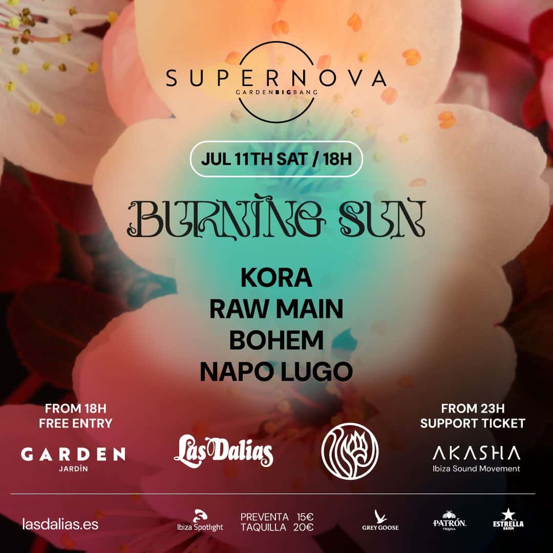 Cartel de Supernova x Burning Sun