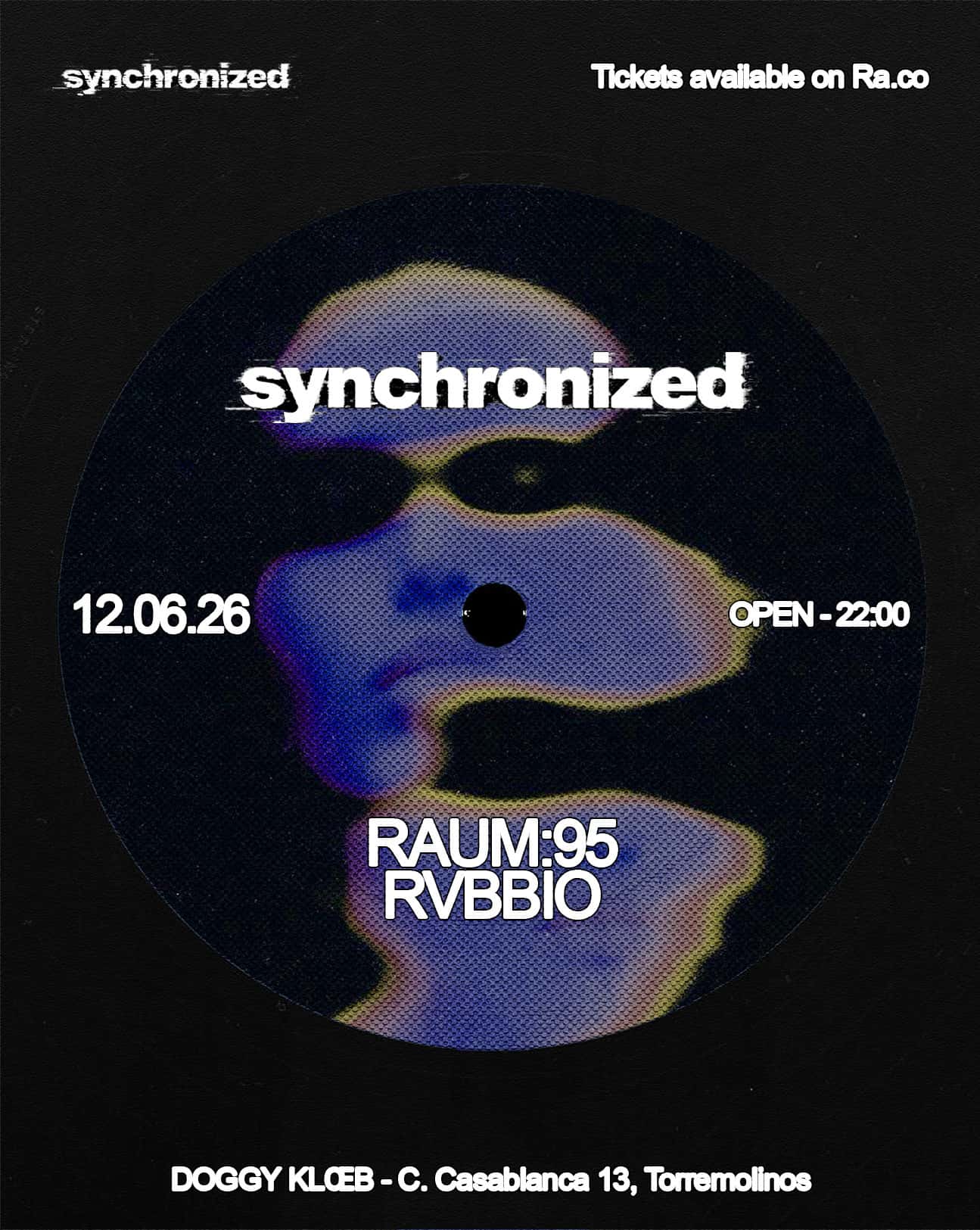 Cartel de Synchronized: Raum:95, Rvbbio