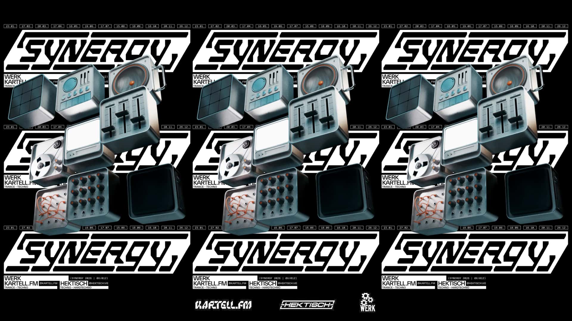 Flyer de SYNERGY RAVE x Trance + Hard Techno