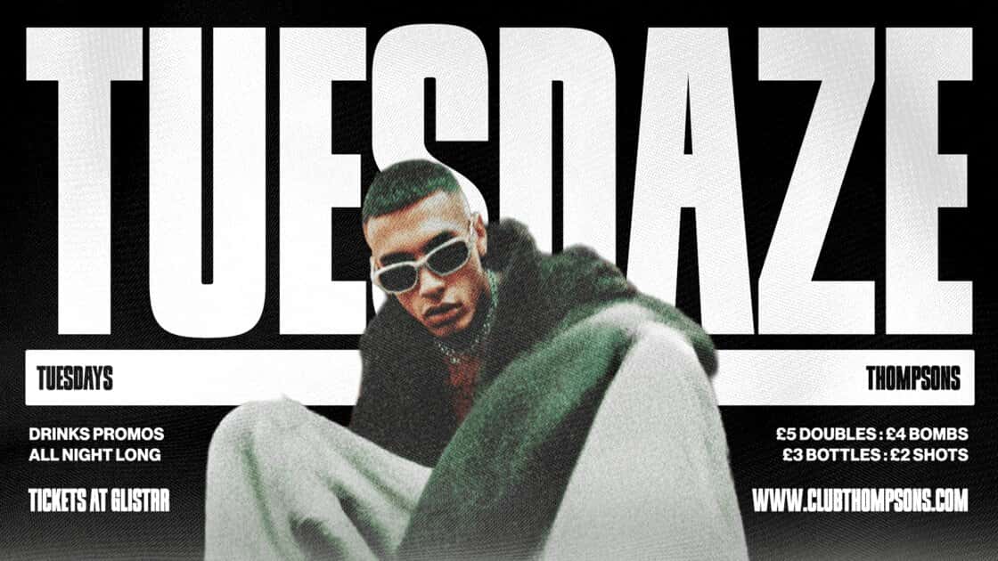 Flyer of TABOO : TUES 20 OCT : THOMPSONS