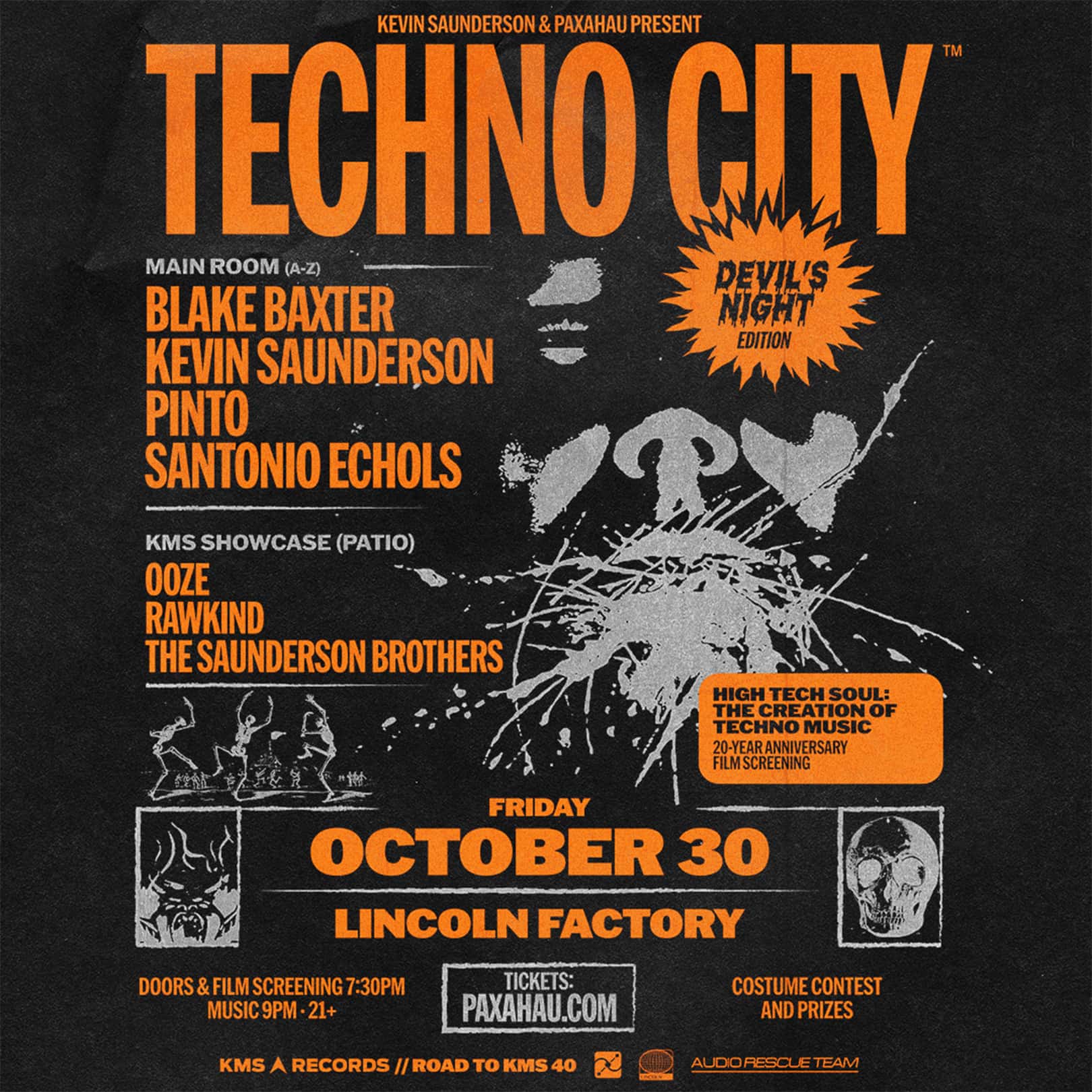 Flyer de Techno City - Devil's Night Edition