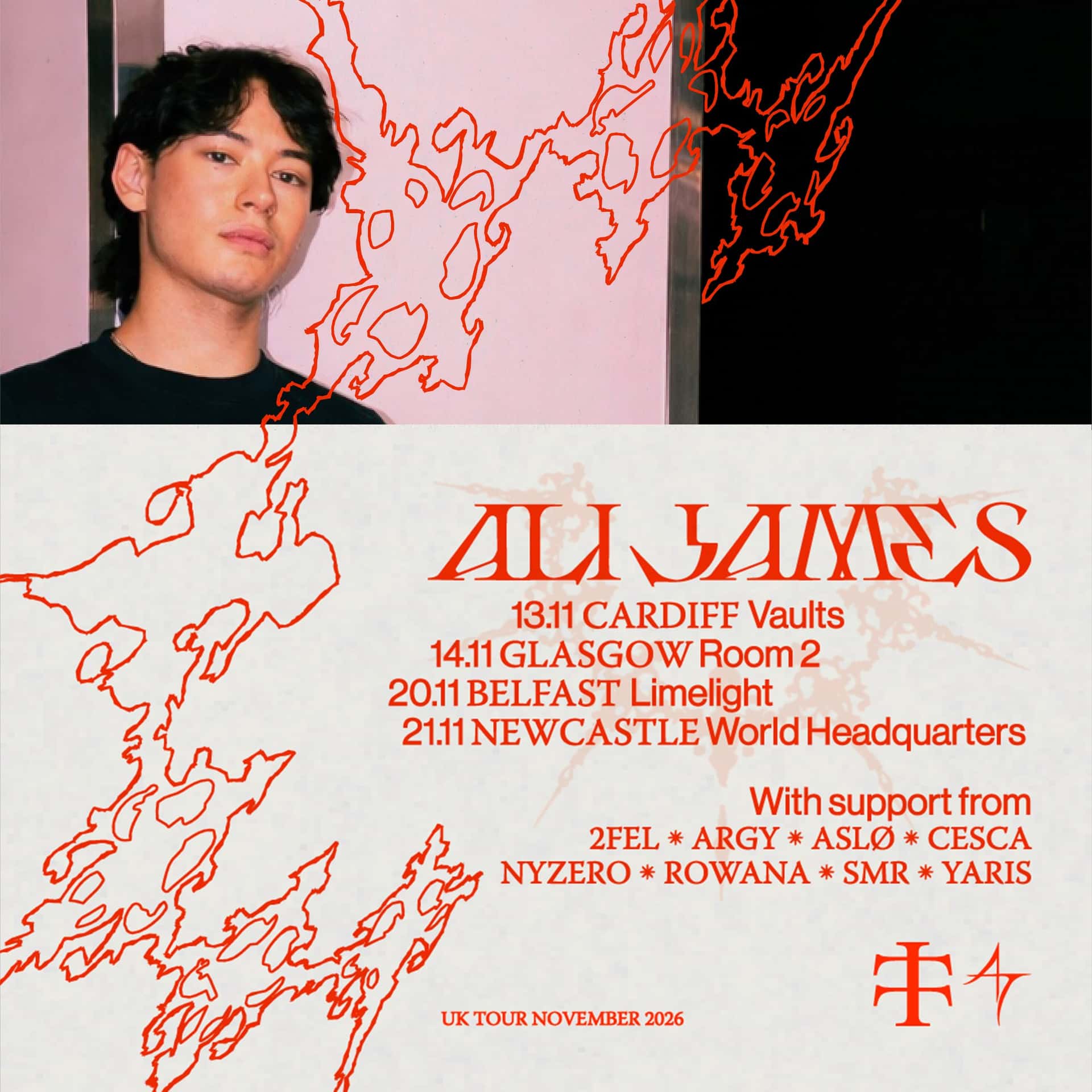 Flyer of Teletech x Ali James