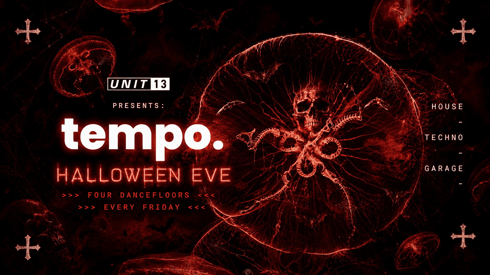 Flyer of Unit 13 - Tempo Halloween