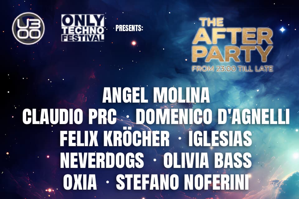 THE AFTER PARTY 29.08.2026 - ONLY TECHNO FESTIVAL AFTERSHOW