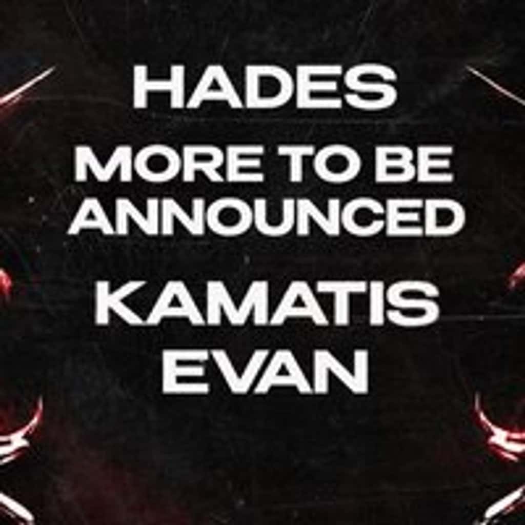 Flyer of THE BACKROOMS presents: HADES +MORE