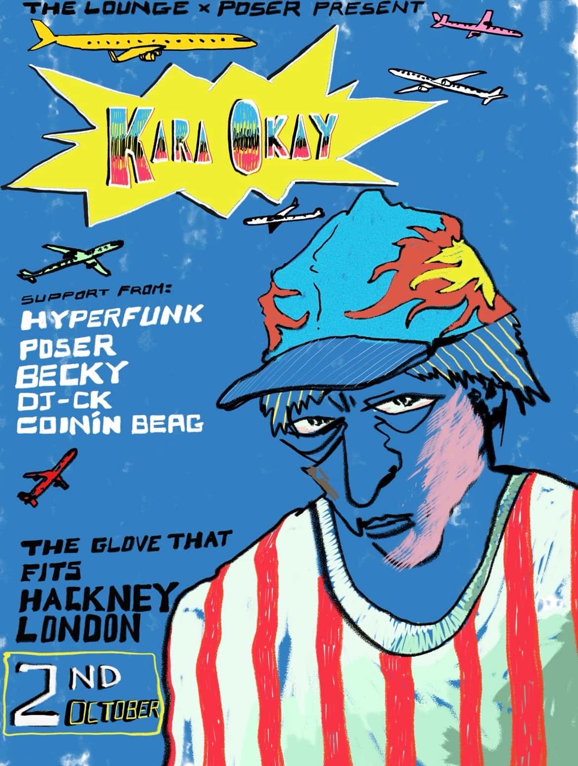 Flyer of The Lounge x POSER present: Kara Okay