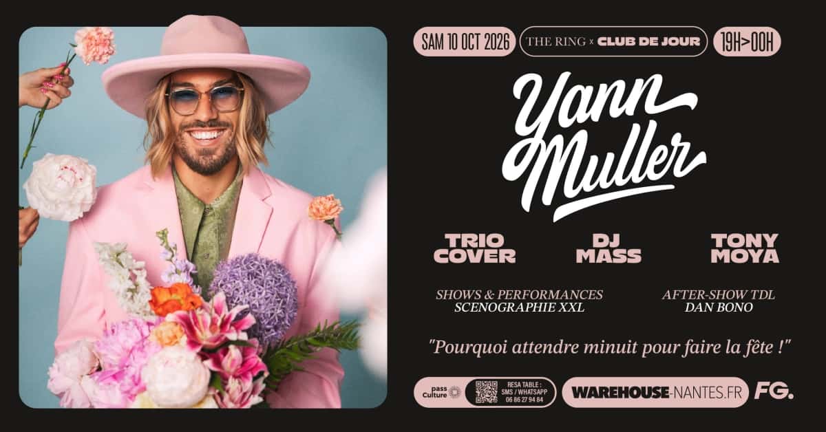 Flyer de THE RING x CLUB DE JOUR w/ Yann Muller, Trio Cover & more