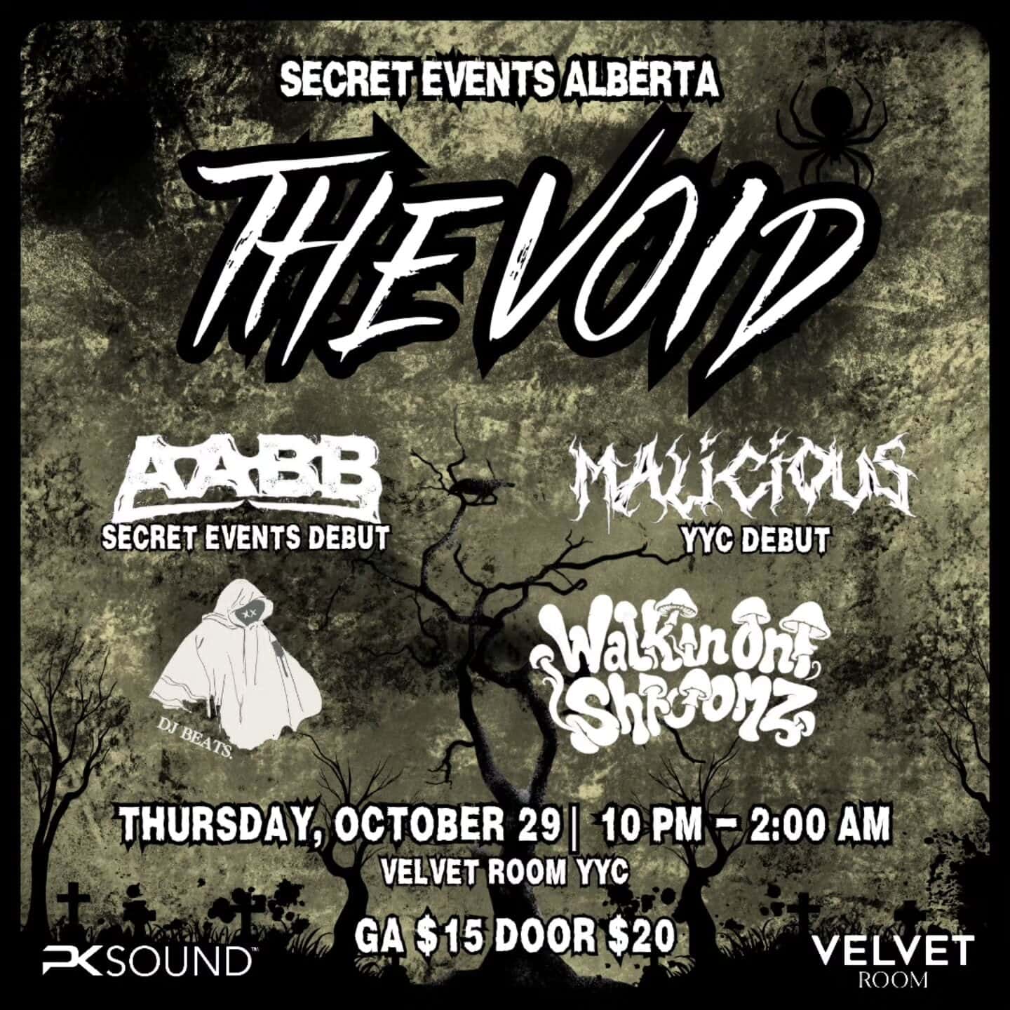 Flyer de THE VOID – Halloween Bass Night