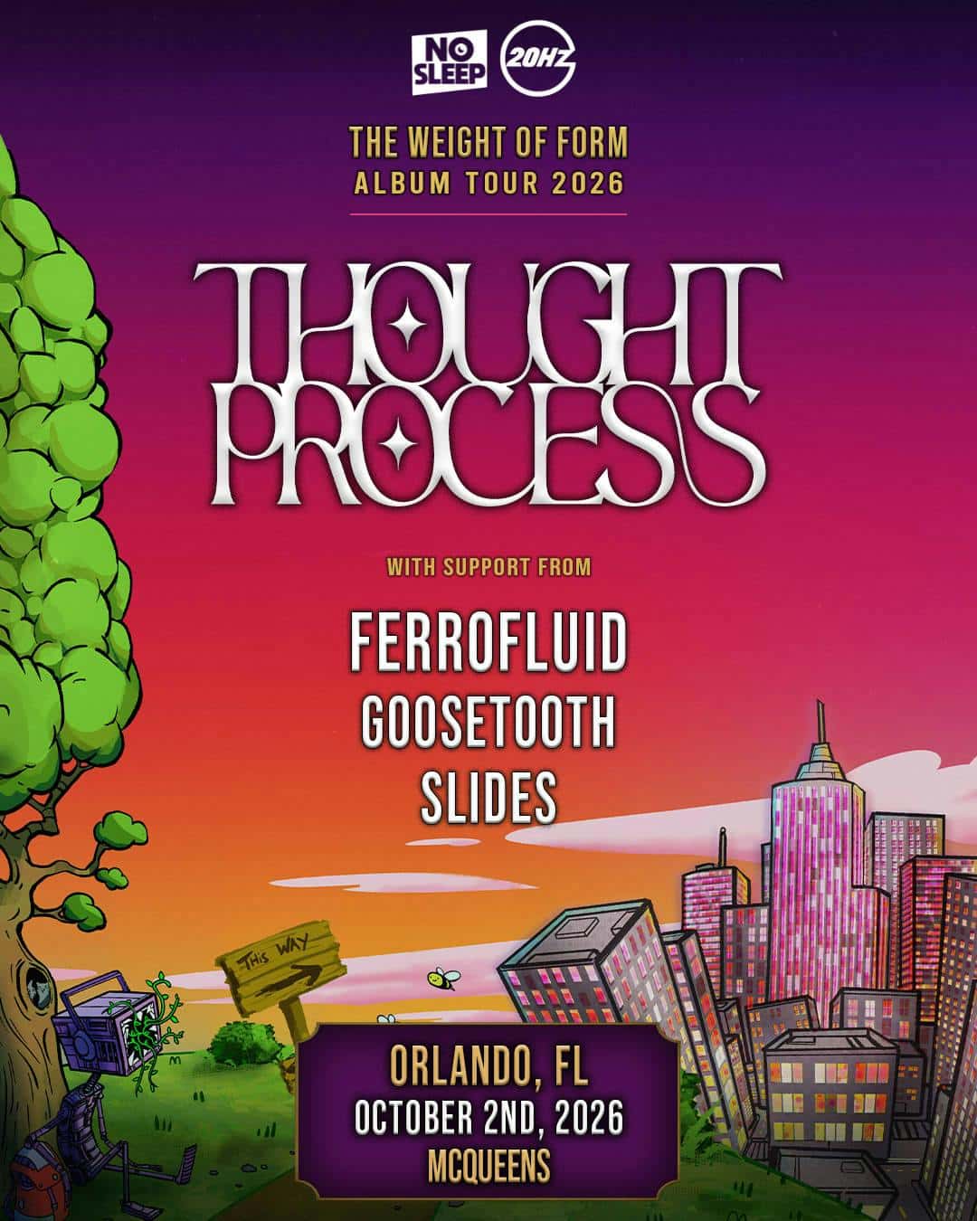 Flyer of Thought Process @ McQueens
