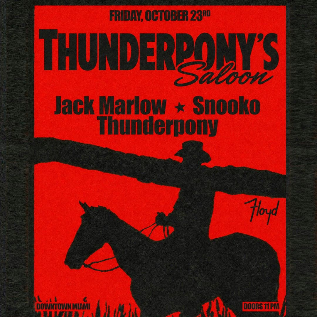 Thunderpony's Saloon: Jack Marlow + Snooko