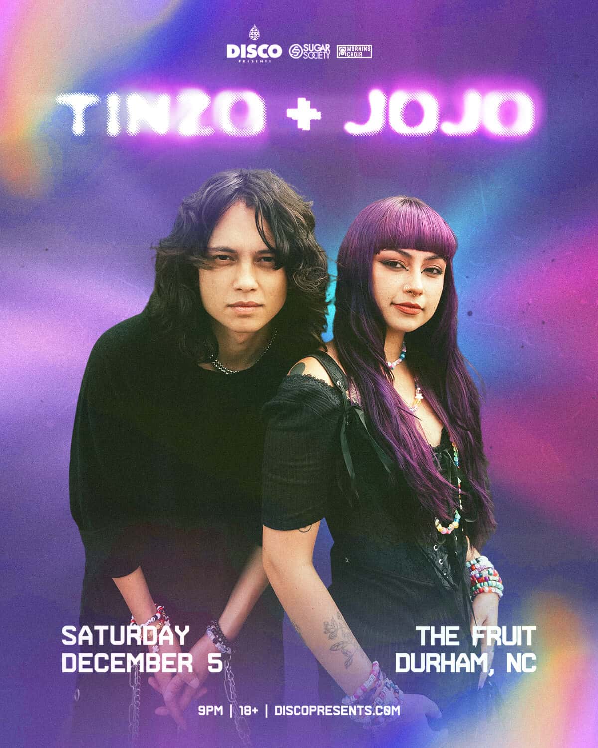 Flyer of Tinzo + Jojo at The Fruit