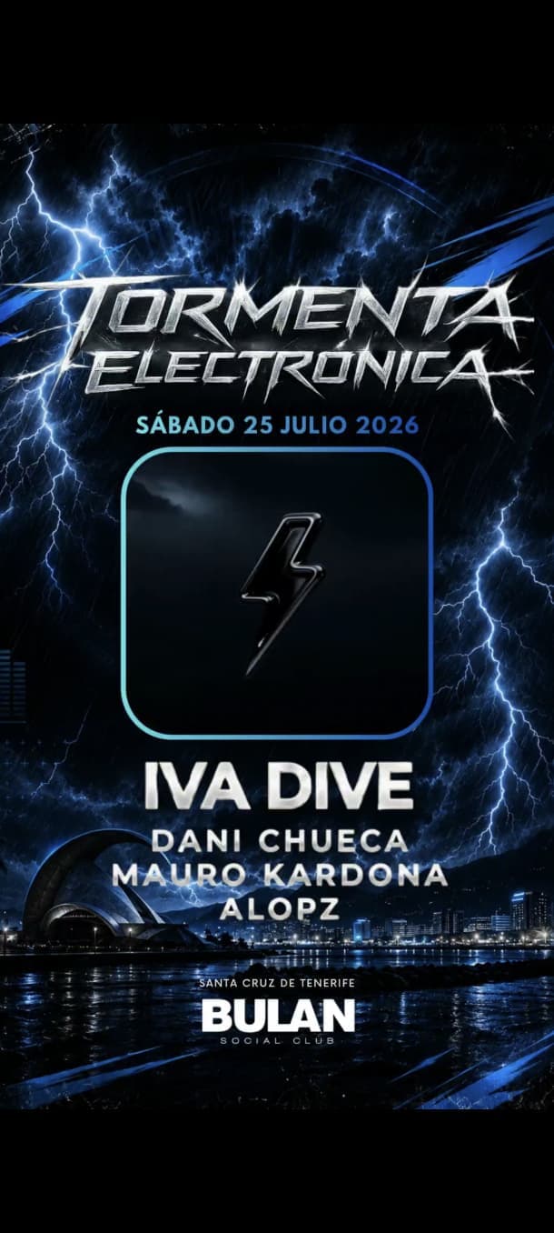 TORMENTA ELECTRÓNICA – SÁBADO 25 DE JULIO 2026