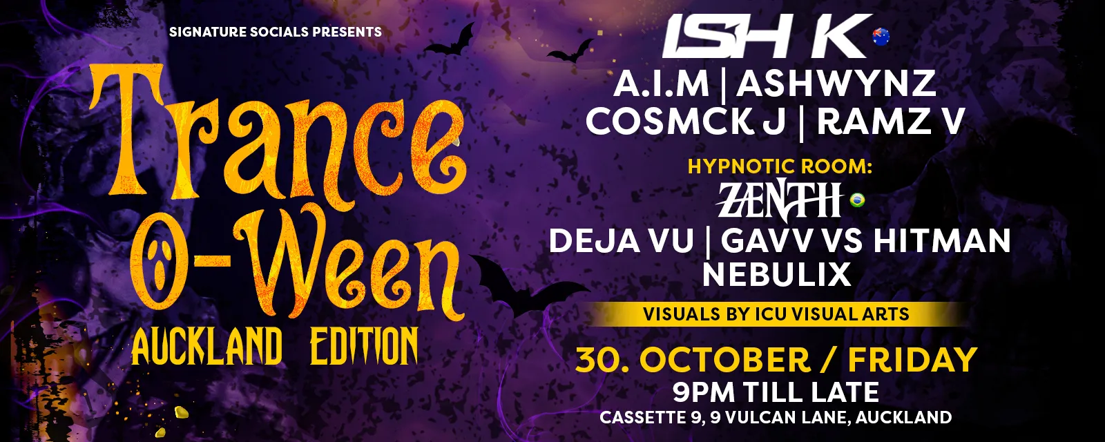 Trance-o-ween Auckland Edition Feat ISH K (Aus)