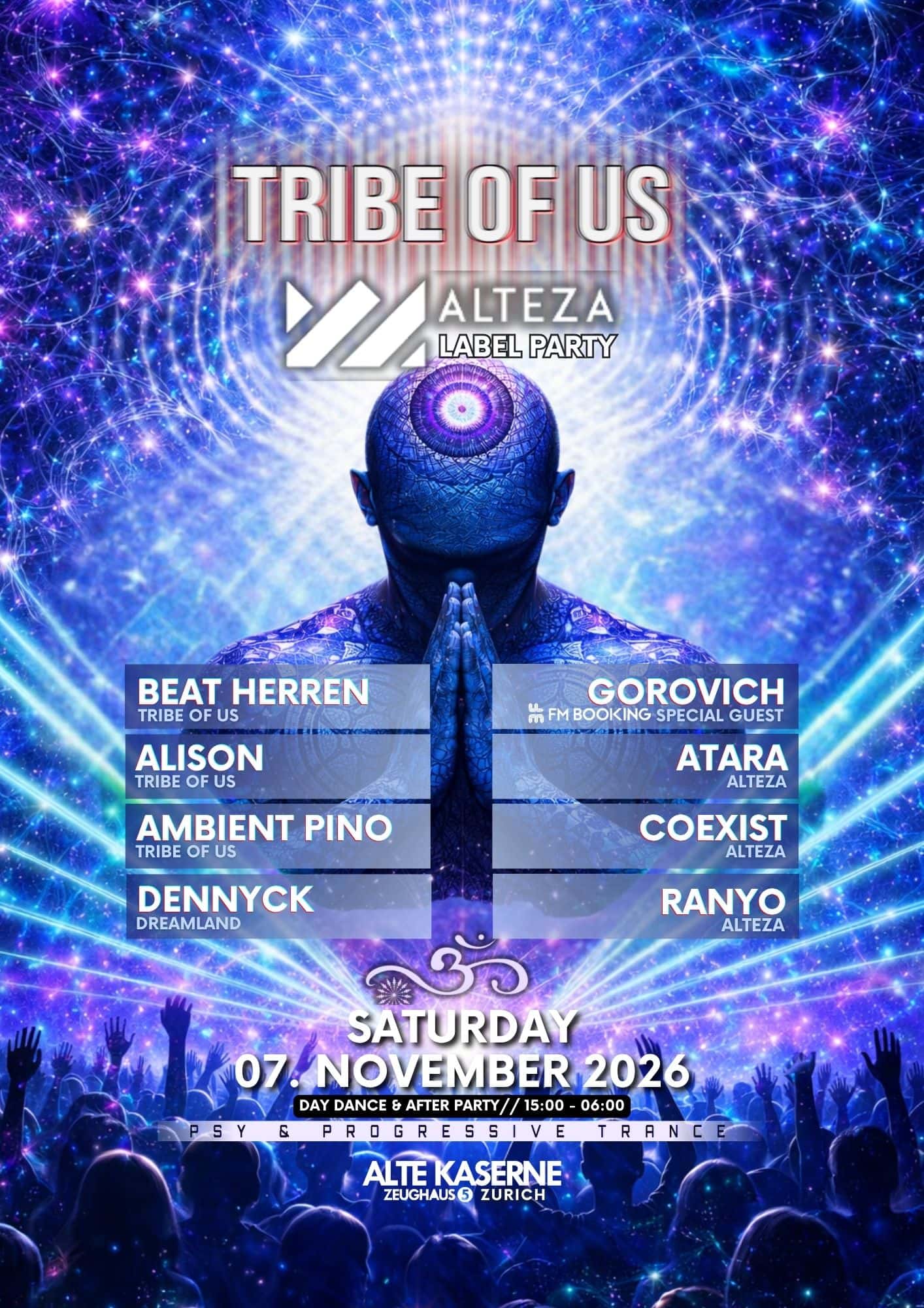 Flyer de Tribe Of Us & Alteza Label Party