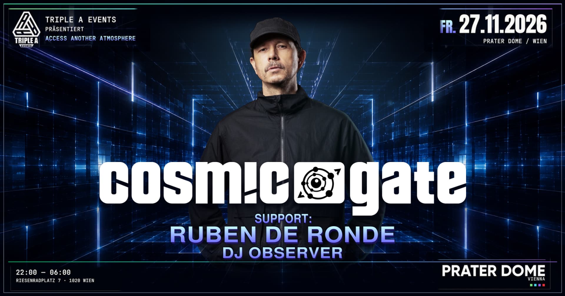 Triple A Events presents Cosmic Gate - Access Another Atmosphere