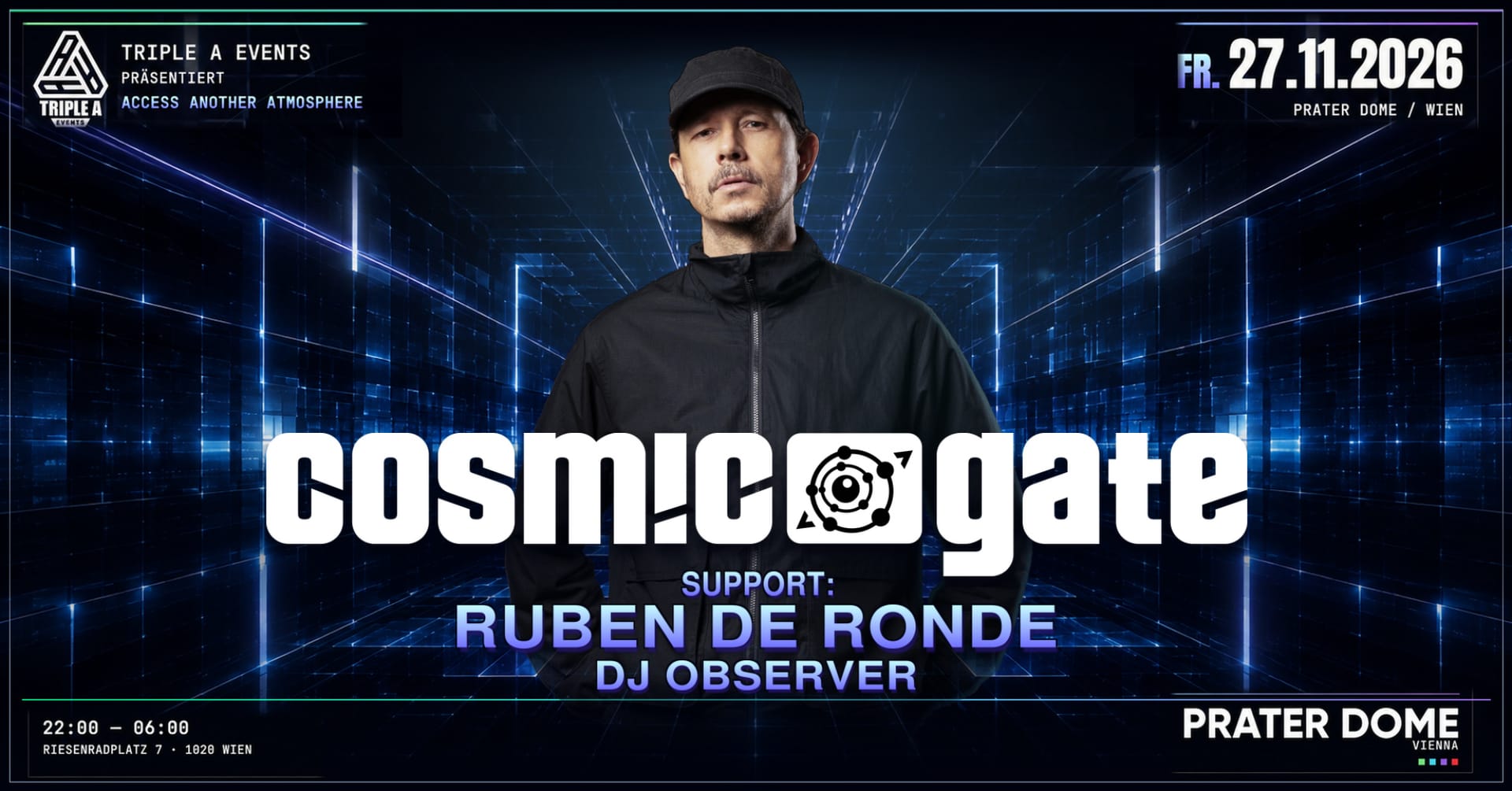 Triple A Events presents Cosmic Gate - Access Another Atmosphere