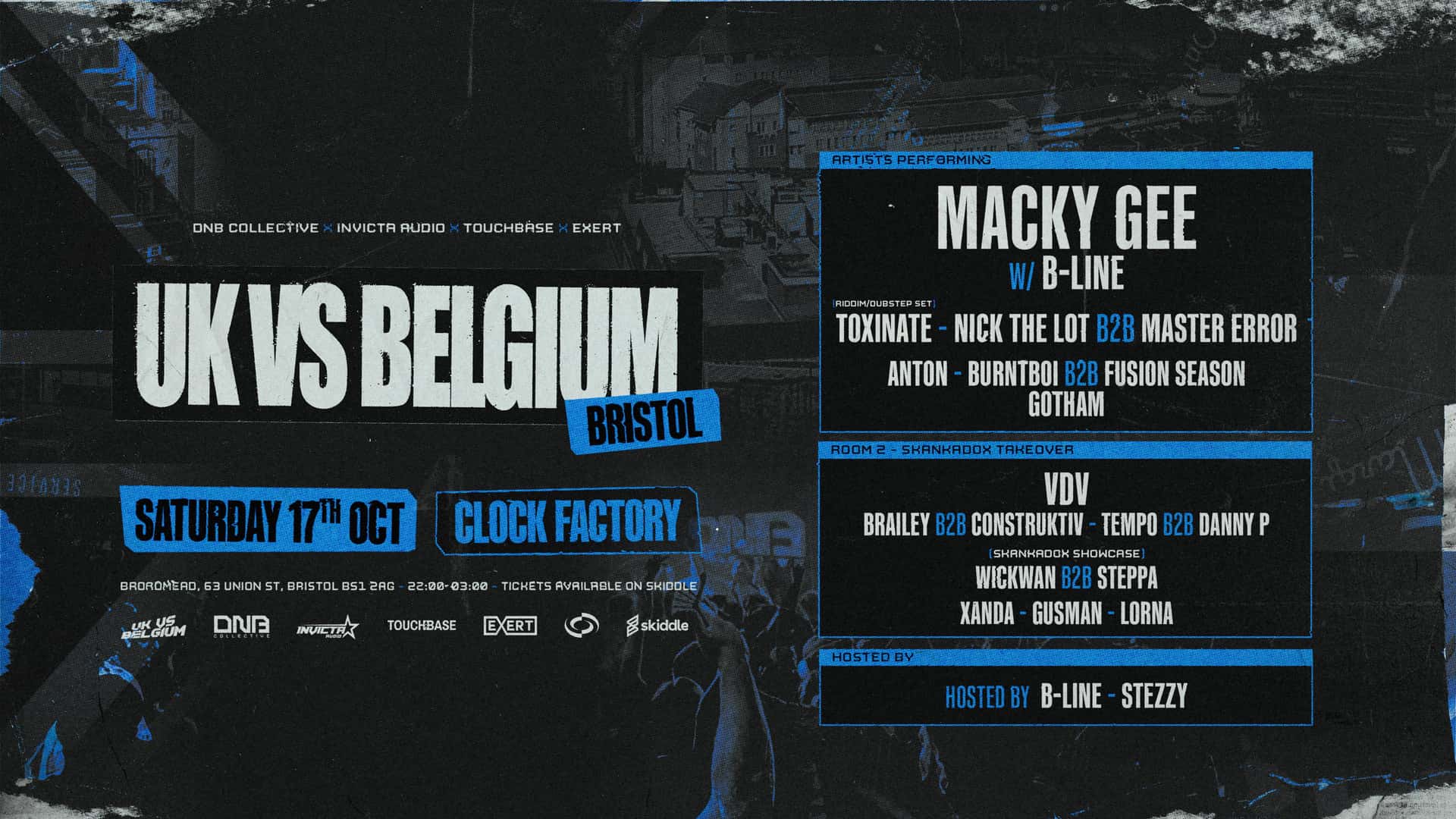 Flyer of UK VS BELGIUM UK TOUR: BRISTOL