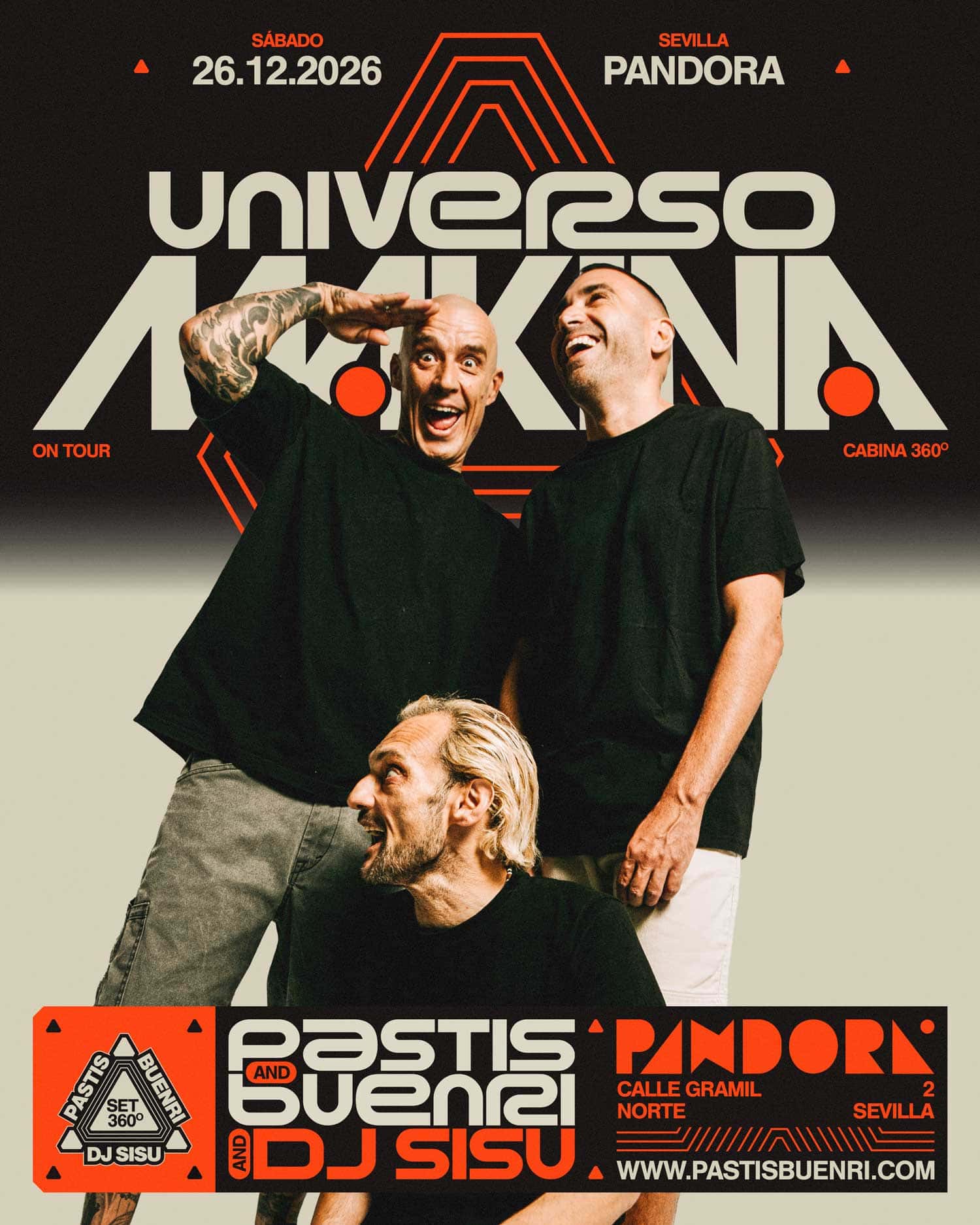 Flyer de Universo Makina