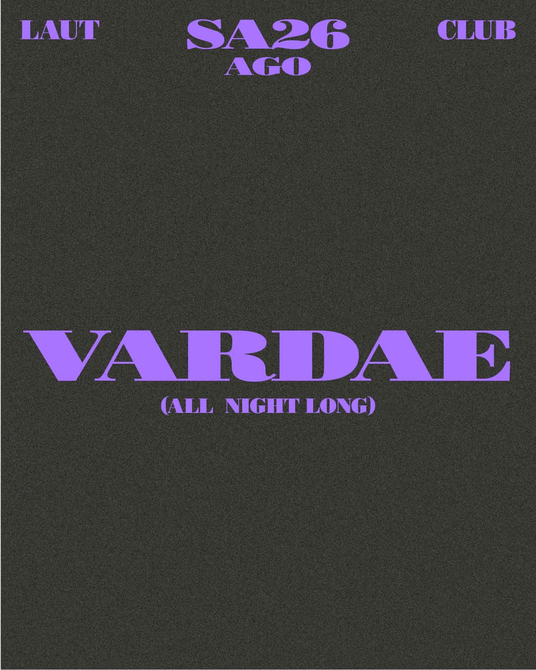 Flyer de Vardae (All night long)