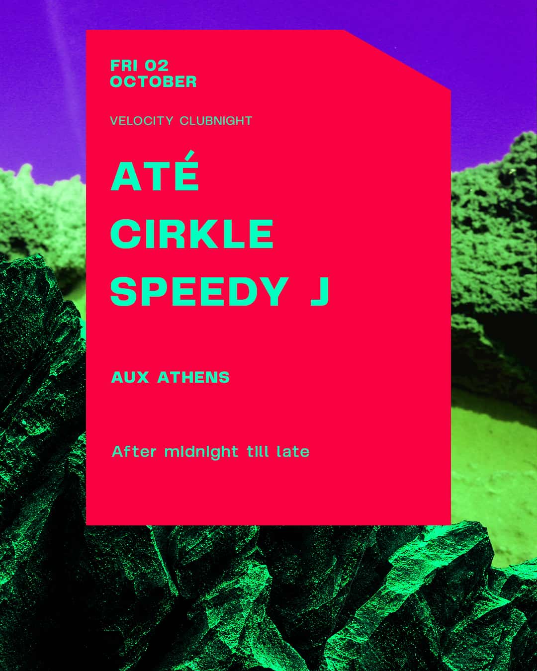 Flyer de aux: velocity opening with Speedy J