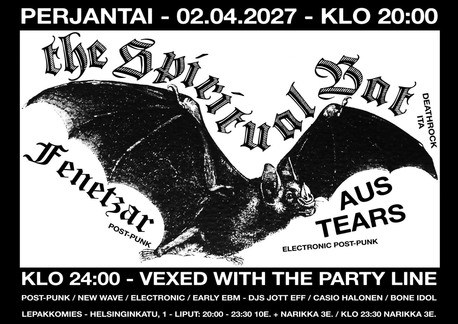 Flyer de Vexed With the Party Line
