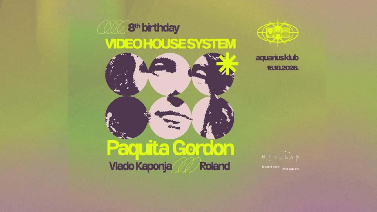 Flyer of VHS 8th Bday w/ Paquita Gordon