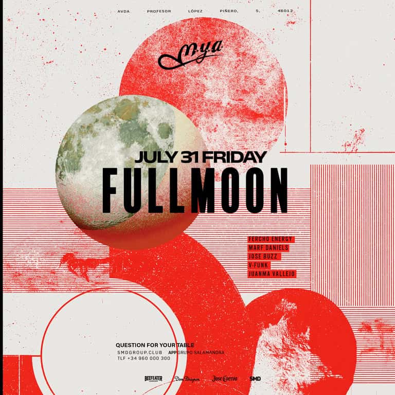 Cartel de VIERNES 31 MYA - FULL MOON