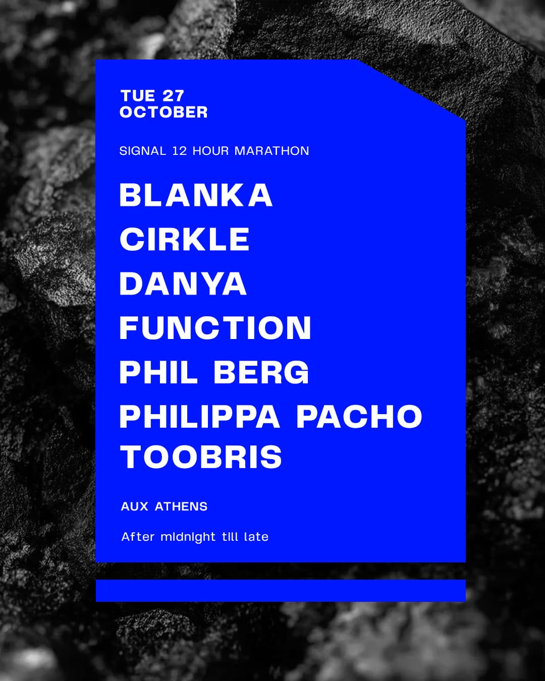 VLCT ZERO x SIGNAL 12 HOURS w/ Function, Philippa Pacho, BLANKA