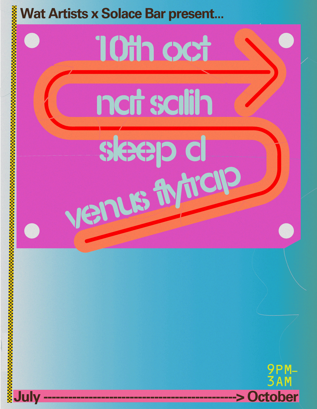 WAT Artists x Solace - Sleep D, Venus Flytrap, Nat Salih