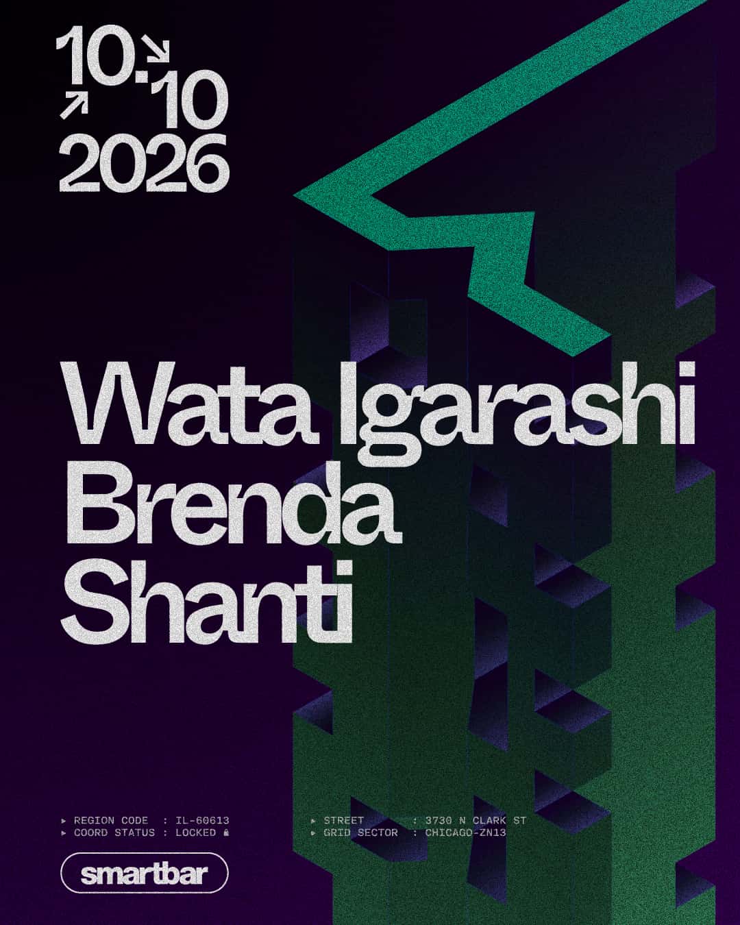 Flyer de Wata Igarashi * Brenda * Shanti