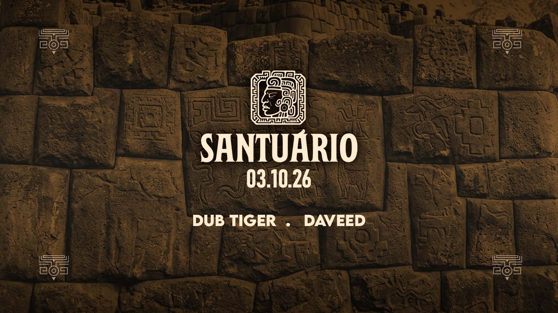 Flyer of Santuário Weekend with Dub Tiger · Daveed